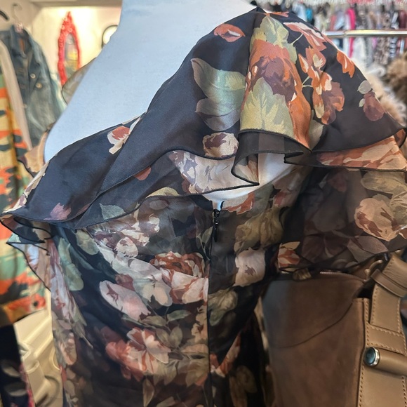 Ralph Lauren Purple Label Brienne Crinkle Chiffon Evening Dress - zipper broken - Picture 7 of 12